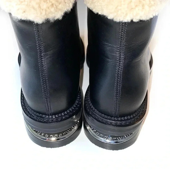 Alexander Wang Andy Hiker Calf Shearling Boot 36.5 - Picture 6 of 10